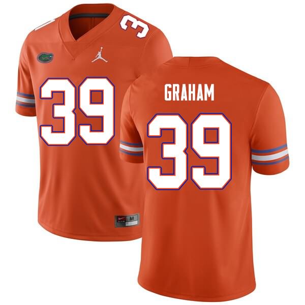 Men's NCAA Florida Gators Fenley Graham #39 Stitched Authentic Nike Orange College Football Jersey EBW1365XP